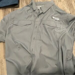 Habit Light Gray Button-Up Shirt